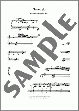 Solfeggio(Carl Philipp Emanuel Bach) 楽譜 ピアノ（ソロ） ダウンロード