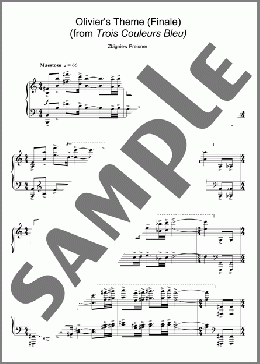 Olivier's Theme (Finale) (from Trois Couleurs Bleu)(Zbigniew Preisner) 楽譜 ピアノ（ソロ） ダウンロード