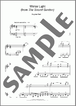 Winter Light (from The Secret Garden)(Zbigniew Preisner) 楽譜 ピアノ（ソロ） ダウンロード