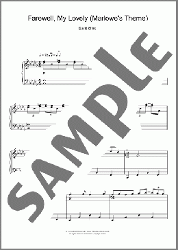 Farewell, My Lovely (Marlowe's Theme)(David Shire) 楽譜 ピアノ（ソロ） ダウンロード