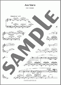 Ave Maria(Franz Schubert) 楽譜 ピアノ（ソロ） ダウンロード