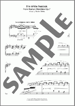 The White Peacock, From Roman Sketches Op. 7(Charles Griffes) 楽譜 ピアノ（ソロ） ダウンロード