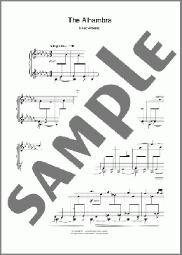 The Alhambra(Isaac Albeniz) 楽譜 ピアノ（ソロ） ダウンロード