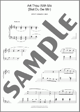 Bist Du Bei Mir (You Are With Me)(Johann Sebastian Bach) 楽譜 ピアノ（ソロ） ダウンロード