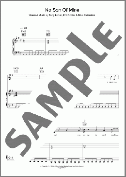 No Son Of Mine(Genesis) 楽譜 その他 ダウンロード