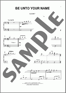 Be Unto Your Name(Robin Mark) 楽譜 ピアノ（連弾） ダウンロード