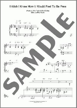 I Wish I Knew How It Would Feel To Be Free(Nina Simone) 楽譜 その他 ダウンロード