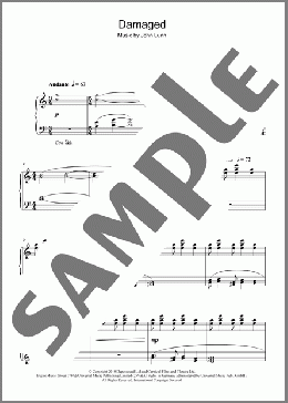 Damaged(John Lunn) 楽譜 ピアノ（ソロ） ダウンロード