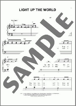 Light Up The World(Savan Kotecha/Glee Cast) 楽譜 ピアノ（ソロ） ダウンロード