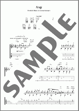 Angi(Davey Graham) 楽譜 ギター（ソロ） ダウンロード