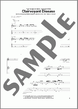 Clairvoyant Disease(Avenged Sevenfold) 楽譜 ギター（ソロ） ダウンロード