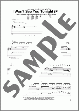 I Won't See You Tonight (Part I)(Avenged Sevenfold) 楽譜 ギター（ソロ） ダウンロード