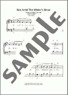See Amid The Winter's Snow(Edward Caswall) 楽譜 ピアノ & ボーカル ダウンロード