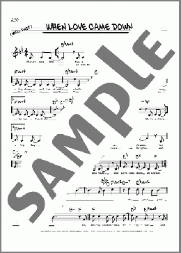 When Love Came Down(Point Of Grace) 楽譜 その他 ダウンロード
