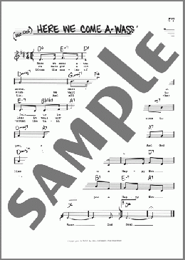 Here We Come A-Wassailing(Traditional) 楽譜 その他 ダウンロード