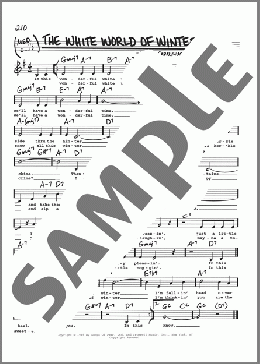 The White World Of Winter(Hoagy Carmichael) 楽譜 その他 ダウンロード