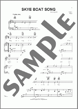 Skye Boat Song(Traditional Scottish Melody) 楽譜 ピアノ & ボーカル & ギター ダウンロード