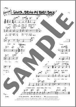 Santa, Bring My Baby Back (To Me)(Elvis Presley) 楽譜 その他 ダウンロード