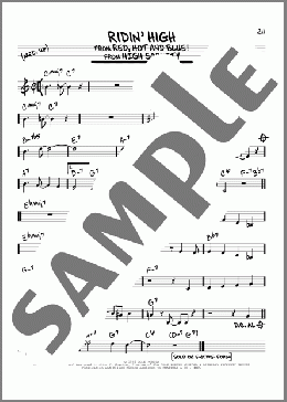 Ridin' High(Cole Porter) 楽譜 その他 ダウンロード