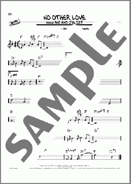 No Other Love(Rodgers & Hammerstein) 楽譜 その他 ダウンロード