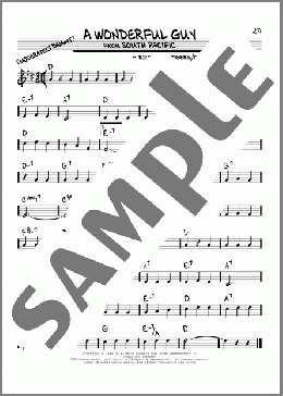 A Wonderful Guy(Rodgers & Hammerstein) 楽譜 その他 ダウンロード