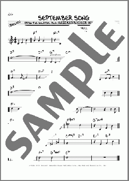 September Song(Jimmy Durante) 楽譜 その他 ダウンロード