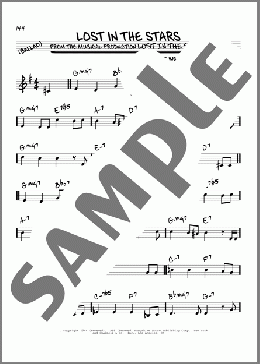 Lost In The Stars(Kurt Weill/Maxwell Anderson) 楽譜 その他 ダウンロード