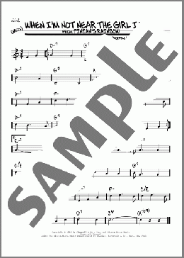 When I'm Not Near The Girl I Love(Burton Lane/E.Y. ”Yip” Harburg) 楽譜 その他 ダウンロード