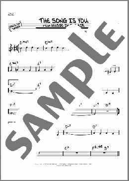 The Song Is You(Jerome Kern/Oscar Hammerstein II) 楽譜 その他 ダウンロード