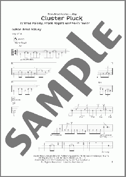 Cluster Pluck(Brad Paisley) 楽譜 ギターリード ダウンロード