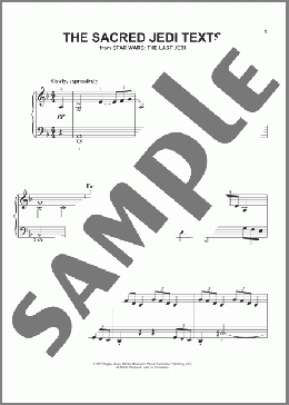 The Sacred Jedi Texts(John Williams) 楽譜 ピアノ（ソロ） ダウンロード