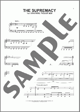 The Supremacy(John Williams) 楽譜 ピアノ（ソロ） ダウンロード
