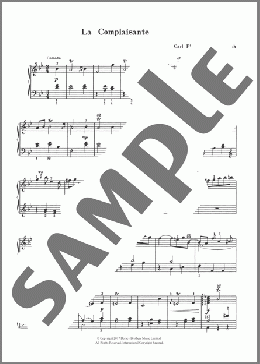 La Complaisante(Carl Philipp Emanuel Bach) 楽譜 ピアノ（ソロ） ダウンロード