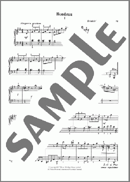 Rondeau(Friedrich Wilhelm Marpurg) 楽譜 ピアノ（ソロ） ダウンロード
