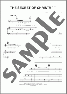 The Secret Of Christmas(Sammy Cahn/James Can Heusen) 楽譜 ピアノ & ボーカル & ギター ダウンロード