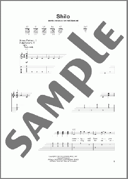 Shilo(Neil Diamond) 楽譜 ギター（ソロ） ダウンロード