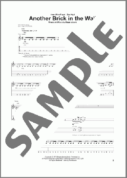 Another Brick In The Wall(Pink Floyd) 楽譜 ギター（ソロ） ダウンロード