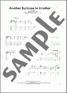 Another Suitcase In Another Hall (from Evita)(Tim Rice/Andrew Lloyd Webber) 楽譜 ギター（その他） ダウンロード
