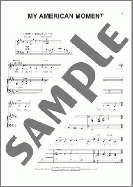 My American Moment(Scott Frankel & Michael Korie) 楽譜 ピアノ & ボーカル ダウンロード