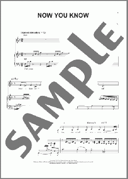 Now You Know(Scott Frankel & Michael Korie) 楽譜 ピアノ & ボーカル ダウンロード