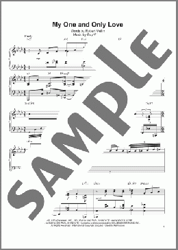 My One And Only Love(Robert Mellin/Oscar Peterson) 楽譜 ピアノ（ソロ） ダウンロード