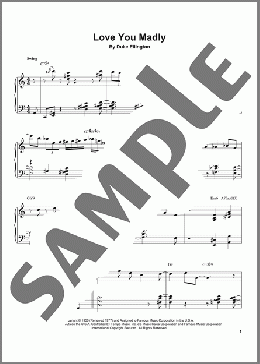 Love You Madly(Duke Ellington/Tommy Flanagan) 楽譜 ピアノ（ソロ） ダウンロード