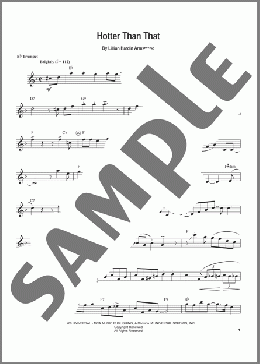 Hotter Than That(Louis Armstrong) 楽譜 トランペット（ソロ） ダウンロード