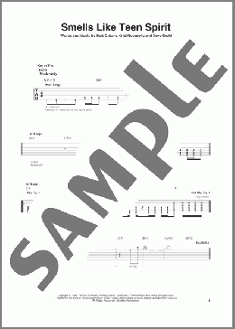Smells Like Teen Spirit(Nirvana) 楽譜 ギターリード ダウンロード