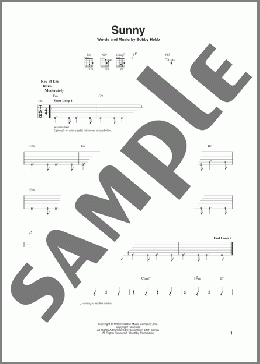 Sunny(Bobby Hebb/Pat Martino) 楽譜 ギターリード ダウンロード
