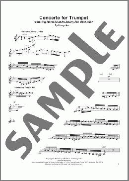 Concerto For Trumpet(Harry James) 楽譜 トランペット（ソロ） ダウンロード