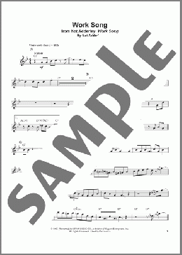 Work Song(Nat Adderley) 楽譜 トランペット（ソロ） ダウンロード