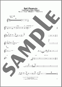 Salt Peanuts(Dizzy Gillespie) 楽譜 トランペット（ソロ） ダウンロード