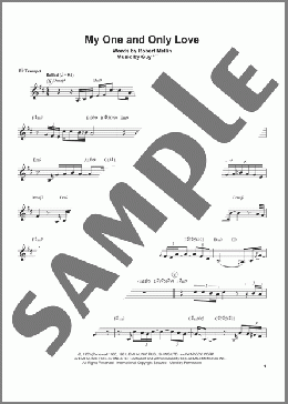 My One And Only Love(Robert Mellin/Chris Botti) 楽譜 トランペット（ソロ） ダウンロード