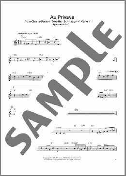 Au Privave(Miles Davis/Charlie Parker) 楽譜 トランペット（ソロ） ダウンロード